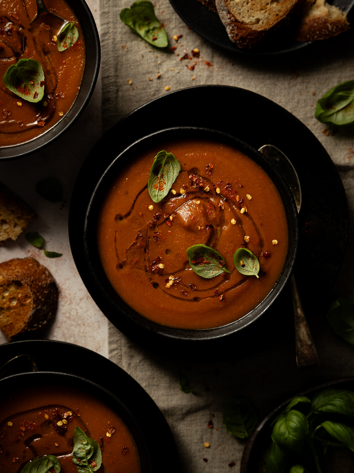 30 Minute Delicious Roasted Tomato and Eggplant Soup The Slotted Spoons